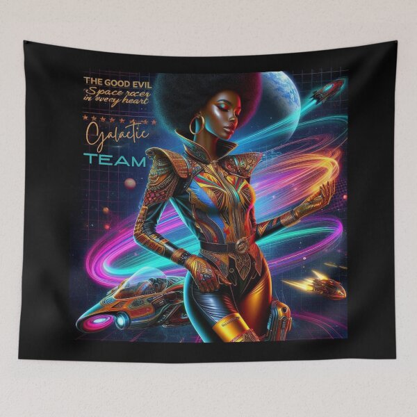 Item preview, Galactic Racer Afro Armor designed and sold by Voodoo Store Paranormal Collections.