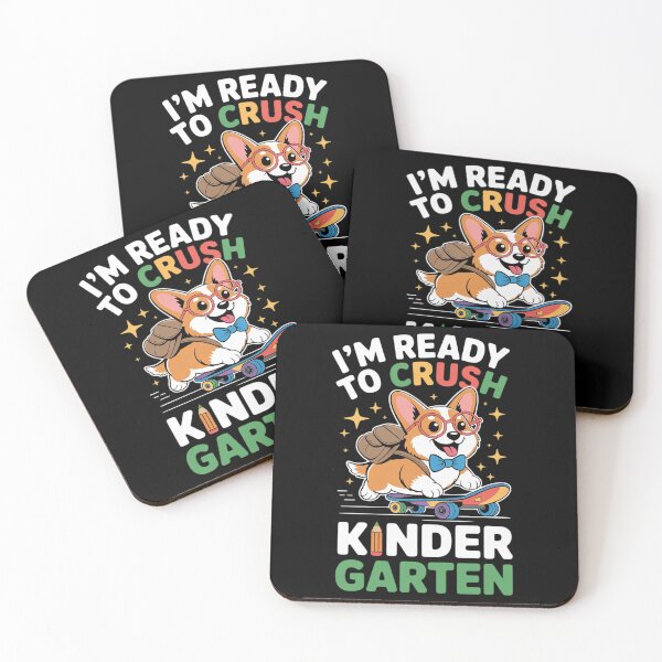 Item preview, I'm Ready to Crush Kindergarten Back to School Corgi Lover designed and sold by DetroitMug.