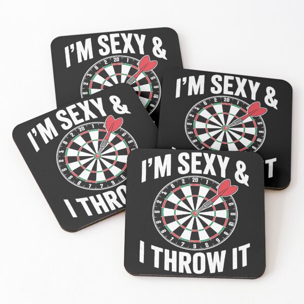 Item preview, I'M SEXY & I THROW IT Dart Shooting Throwing designed and sold by DetroitMug.