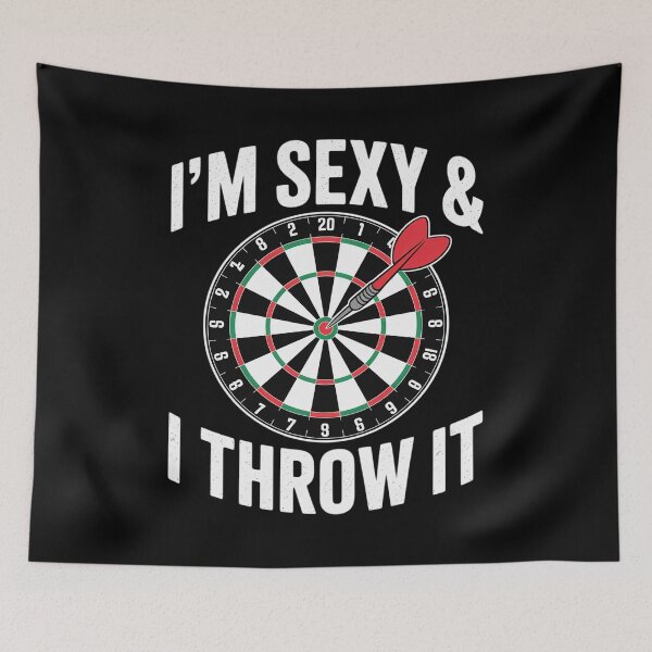 Item preview, I'M SEXY & I THROW IT Dart Shooting Throwing designed and sold by DetroitMug.
