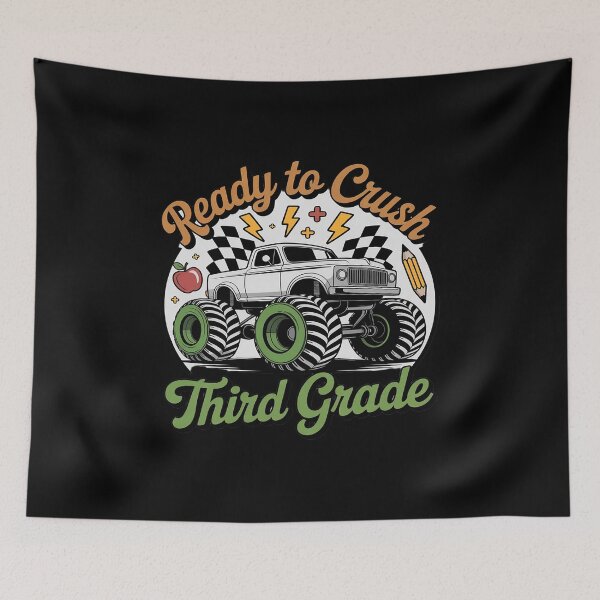 Item preview, I'm Ready To Crush Third Grade Back To School Monster Truck designed and sold by DetroitMug.