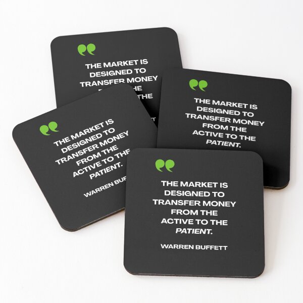 Item preview, Warren Buffett Patience Quote Sticker designed and sold by hawk-eyed.