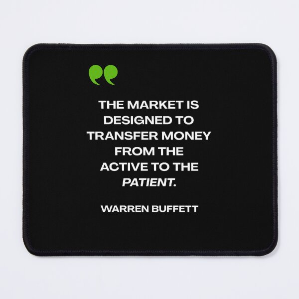 Item preview, Warren Buffett Patience Quote Sticker designed and sold by hawk-eyed.