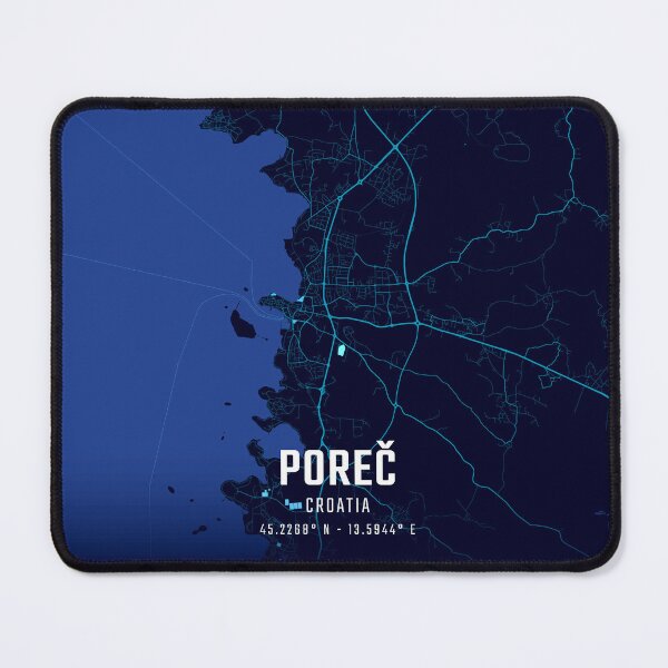 Item preview, Poreč Midnight City Map designed and sold by HomeLivingCo.