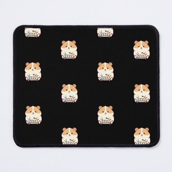 Item preview, Cute Hamster Playing Mini Xylophone – Minimal Pastel Animal Design designed and sold by ColorSplash123.
