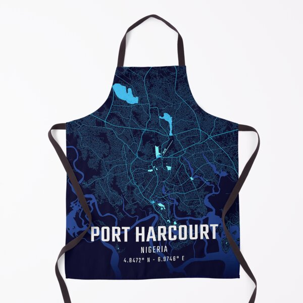 Item preview, Port Harcourt Midnight City Map designed and sold by HomeLivingCo.