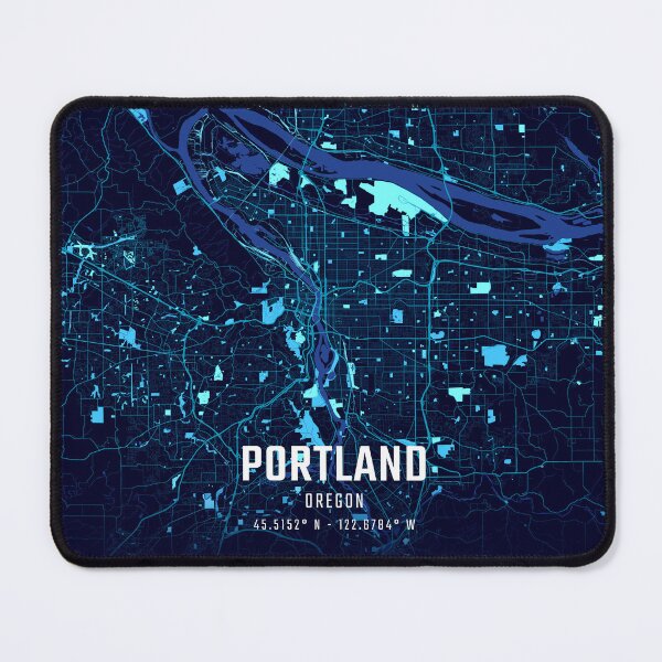 Item preview, Portland Midnight City Map designed and sold by HomeLivingCo.