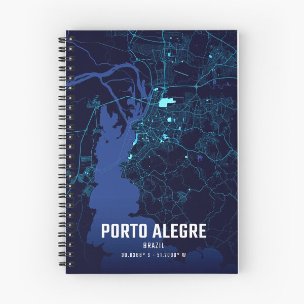 Item preview, Porto Alegre Midnight City Map designed and sold by HomeLivingCo.