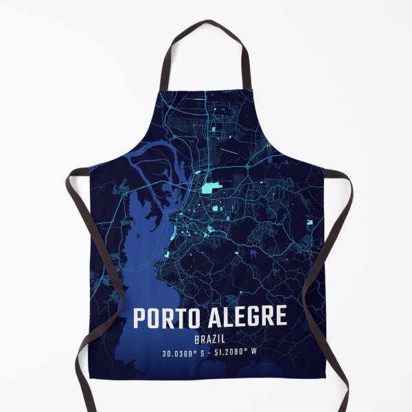 Item preview, Porto Alegre Midnight City Map designed and sold by HomeLivingCo.