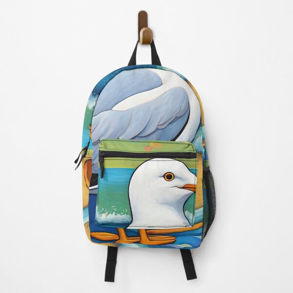 Item preview, Folk Art Seagull relaxing on a Deckchair designed and sold by Colin Bentham.