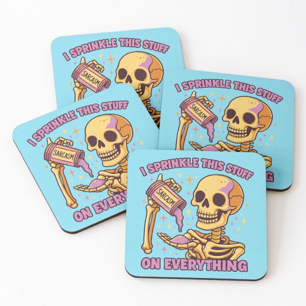 Item preview, I sprinkle this stuff 'sarcasm' on everything skeleton designed and sold by BrownHorse90s.
