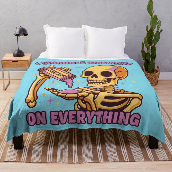 Item preview, I sprinkle this stuff 'sarcasm' on everything skeleton designed and sold by BrownHorse90s.