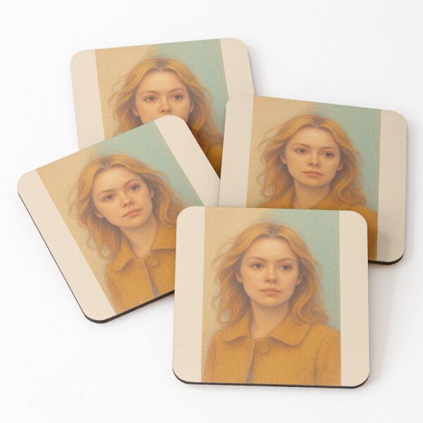 Item preview, Pastel Portrait of a Dreamy Girl – Soft Art Illustration designed and sold by Captain-B.