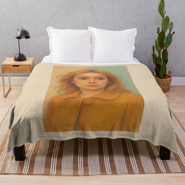 Item preview, Pastel Portrait of a Dreamy Girl – Soft Art Illustration designed and sold by Captain-B.