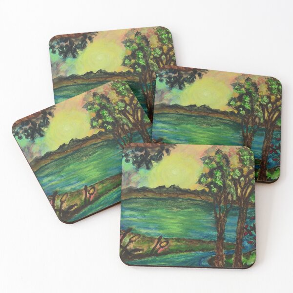 Item preview, Sunshine on river designed and sold by George Hutton Hunter.