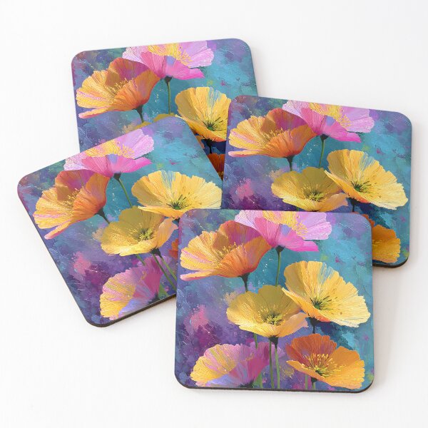 Item preview, Vibrant Abstract Flowers in Bold Colors designed and sold by daila70.