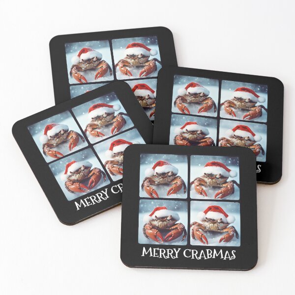 Item preview, Merry Crabmas Funny Christmas Crab Photobooth designed and sold by RockFireMerch.