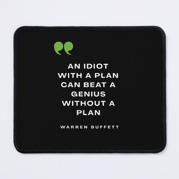 Item preview, Warren Buffett Plan Quote Sticker designed and sold by hawk-eyed.