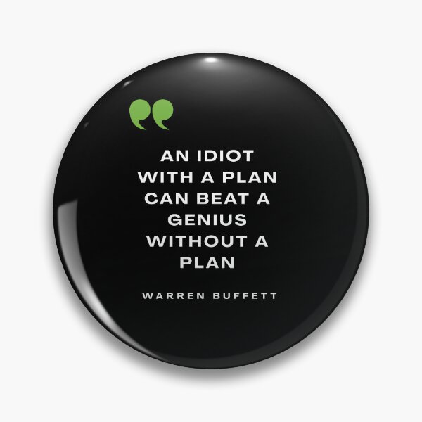 Item preview, Warren Buffett Plan Quote Sticker designed and sold by hawk-eyed.