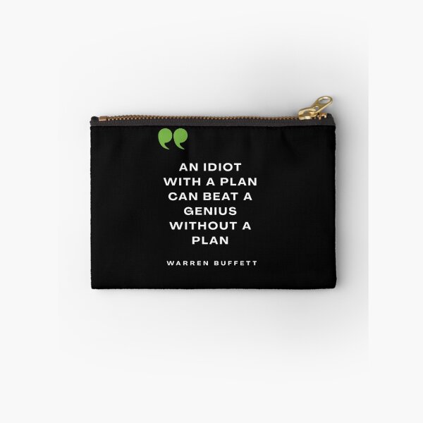 Item preview, Warren Buffett Plan Quote Sticker designed and sold by hawk-eyed.