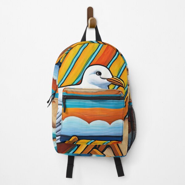 Item preview, Folk Art Seagull relaxing on a Deckchair designed and sold by Colin Bentham.