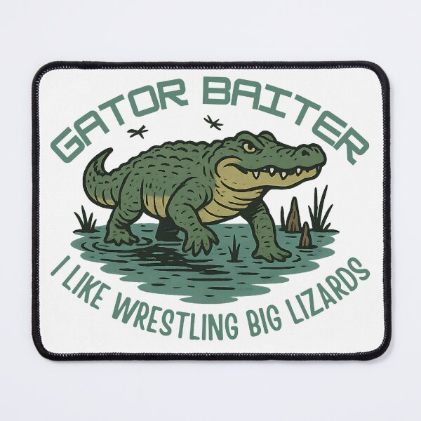 Item preview, Gator Baiter Funny Retro Alligator Wrestling Big Lizard Shirt designed and sold by WarFX Designs.