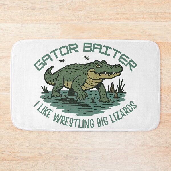 Item preview, Gator Baiter Funny Retro Alligator Wrestling Big Lizard Shirt designed and sold by WarFX Designs.