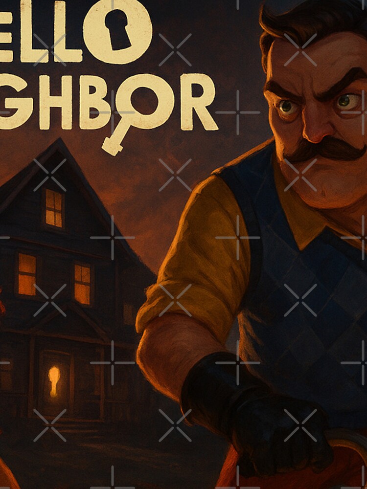 Thumbnail 4 of 4, iPhone Case, Hello Neighbor designed and sold by FeelTheDrawing.