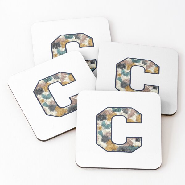 Item preview, Floral Textured Letter C – Artistic Decorative Alphabet Design designed and sold by Smart Buds.