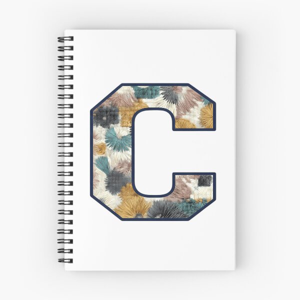 Item preview, Floral Textured Letter C – Artistic Decorative Alphabet Design designed and sold by Smart Buds.