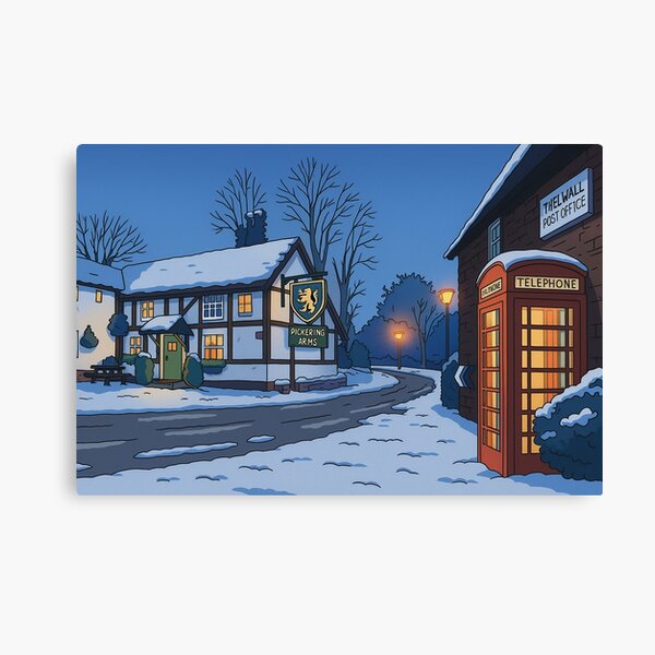 Thelwall Village in Winter Warrington WA4