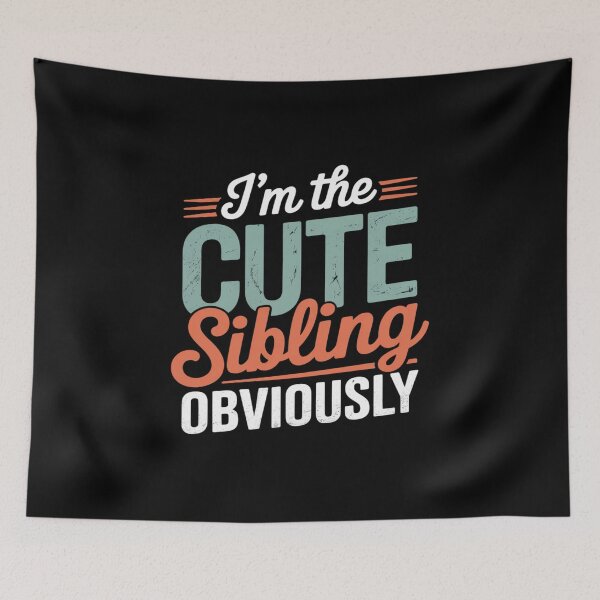 Item preview, I'm The Cute Sibling Obviously Matching Siblings Brother Sis designed and sold by CultureSpec.