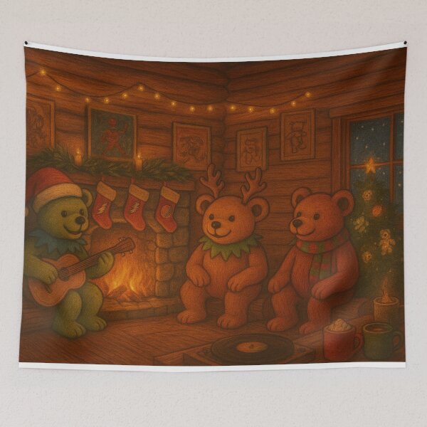 Item preview, Christmas Bears Cabin Jam designed and sold by AlBinda.