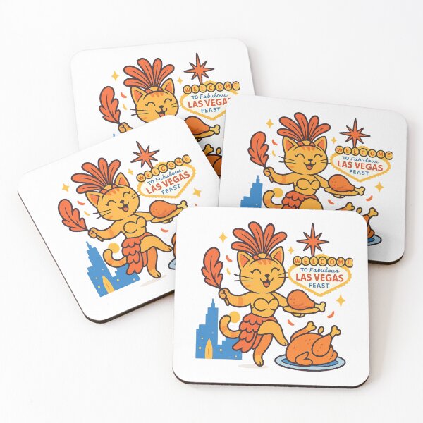 Item preview, Las Meowgas Feast – Funny Cat Thanksgiving Vegas Showgirl | Turkey Day Gratitude designed and sold by Globalcitytees.