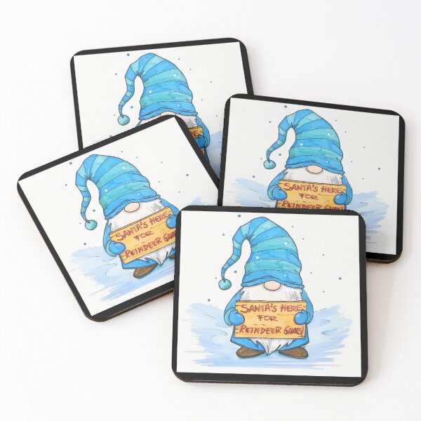 Item preview, **Funny Santa Gnomo Art Print designed and sold by LP Slow Art.