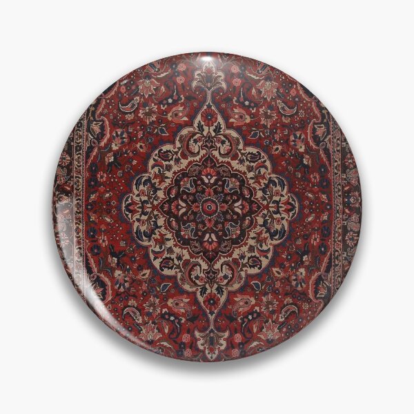 Artikelvorschau, Vintage-Perserteppich-Design | Opulentes orientalisches Muster | Teppichkunst in sattem Rot und Marineblau entworfen und verkauft von meepmeep52.