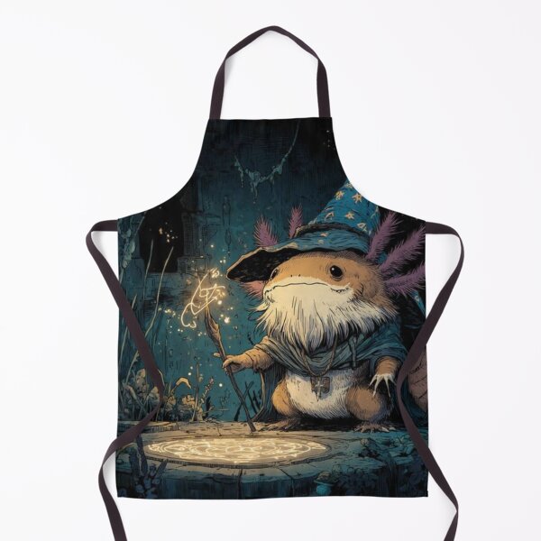 Item preview, Enchanted Axolotl Sorcerer – Whimsical Spellcasting Creature designed and sold by MadeByACJ.