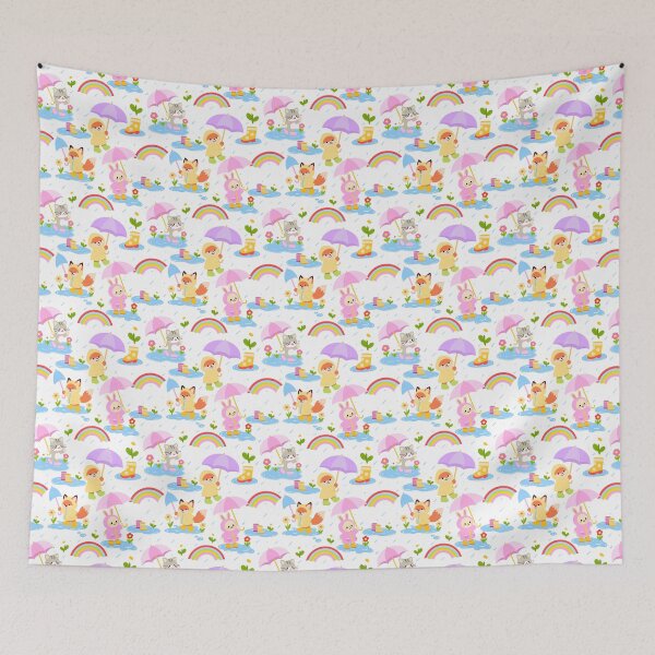 Item preview, Baby Shower Rainy Day Seamless designed and sold by KJackArtwork.