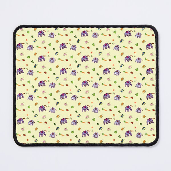 Item preview, Cute Purple Elephant Doodle Seamless Pattern - Baby Nursery Cartoon Anima designed and sold by NgernPhanLan.