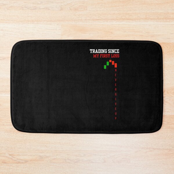 Item preview, Trading Since My First Loss – Never Give Up (Black Edition) designed and sold by ChartedLife.
