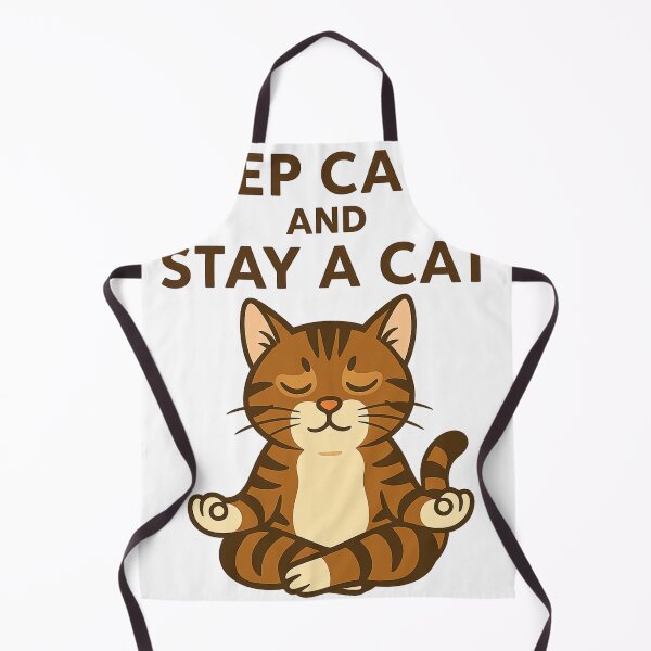 Item preview, Keep Calm and Stay a Cat – Zen Feline Vibes designed and sold by Morphini.