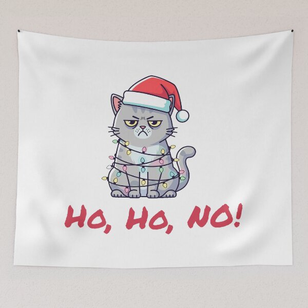 Item preview, Christmas Cat Grumpy Ho, Ho, NO! designed and sold by BlesstB.