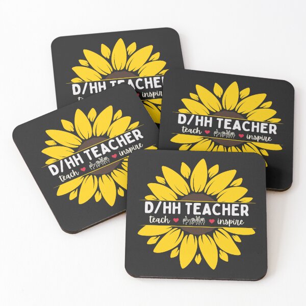 Item preview, Hard Of Hearing – ASL Sign Language Deaf DHH Teacher Sunflower designed and sold by Pingestre.