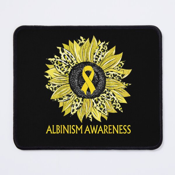 Item preview, Leopard Sunflower Albinism Awareness designed and sold by iam8lu3.
