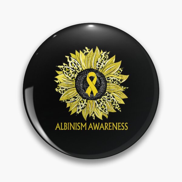 Item preview, Leopard Sunflower Albinism Awareness designed and sold by iam8lu3.