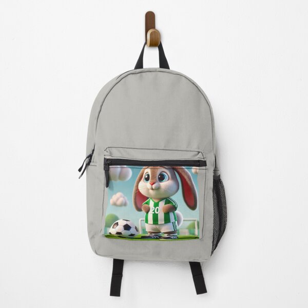 Item preview, - Kawaii Bunny Running with Soccer Ball,running bunny, cute soccer moment, kawaii animals, playful bunny, forest sports art designed and sold by RedStudioPRO872.