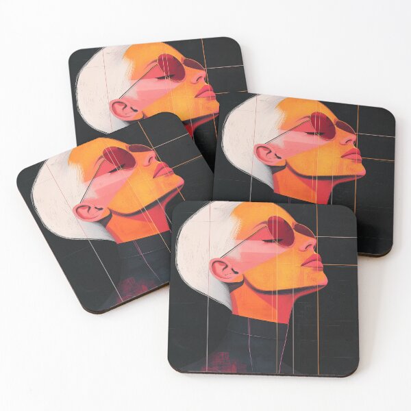 Item preview, Chromatic Contours — Modern Woman Portrait designed and sold by CuongArtLab.