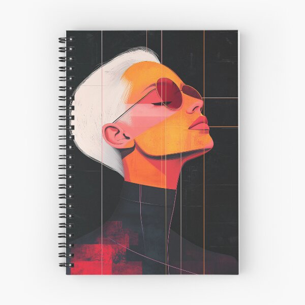 Item preview, Chromatic Contours — Modern Woman Portrait designed and sold by CuongArtLab.