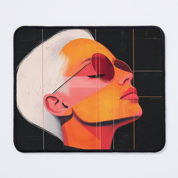 Item preview, Chromatic Contours — Modern Woman Portrait designed and sold by CuongArtLab.