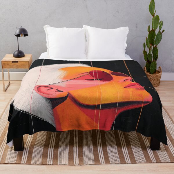 Item preview, Chromatic Contours — Modern Woman Portrait designed and sold by CuongArtLab.